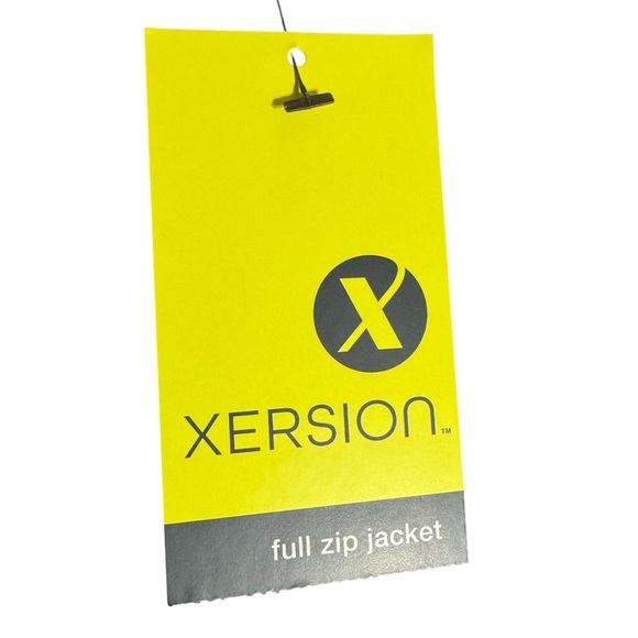 Xersion Heather Gray and Coral Hoodie - Picture 4 of 4